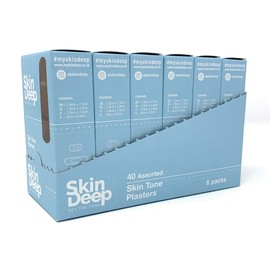 Skin Deep Multi Tone Plasters Skin Tone Plasters Dark Bulk Pack