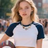 Football Earrings Necklace Set for Women Game Day Sport Lover