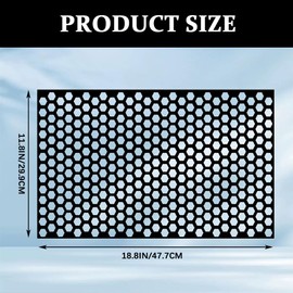 QZTYTY 2PCS Universal Car Rear Tail Light Lamp Sticker Honeycomb Type Decal, Car Tail Light Cover, 18.8'' x 11.8'' DIY Self Adhesive Tint Film Sheet, Rear Lamp Trim Sticker for Vehicles (Black)