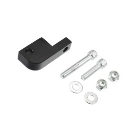 Hihaha Headlight Extension Block for Harley Dyna T-Sport/Front 39-49mm Fairing Front End Headlight Mounting Block/Durable Metal / 1Set Black