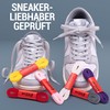 Miscly Flat Shoelaces - Various Lengths and Colours Available, royal
