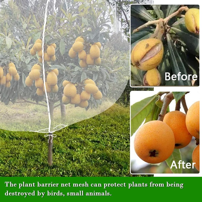 Fruit Tree Netting Covers with Zipper to Protect from Squirrels