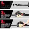 Erickson Pro Series 2in x 10ft Black Retractable Ratcheting Tie-Down