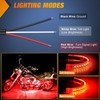 Nilight 2PCS 5Inch LED Motorcycle Turn Signal Running Brake Stop