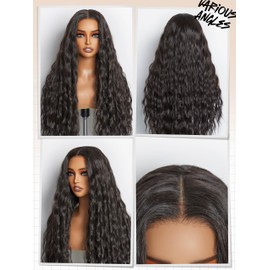 GORGIUS Soft Boho Wave Glueless Lace Front Wigs Human Hair Blended, Ready to Go with Pre-Plucked Hairline & Pre-Cut Lace | STYLE ARCHIVE