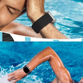 MroTech Alpine Loop Compatible with Watch Strap Ultra 2 1 49 mm 46 mm 45 mm 44 mm 42 mm Series 1 2 3 4 5 6 7 8 9 10, Nylon Sports Straps for Watch SE SE2 Ultra Ultra2 Women Men, 49/46/45/44/42, Black