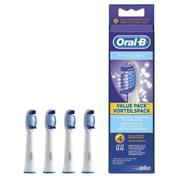 Braun Oral-B SR32-4 Pulsonic Value Pack Replacement Brush Heads 1Pack