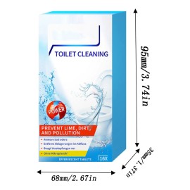 Tabletas Efervescentes Para Limpieza De Inodoros, Paquete De