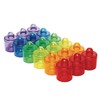earlySTEM Translucent Stackable Plastic Pegs – Colorful Stacking and Building