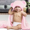 ELSVIN Set of 2 Hooded Baby Towels – White and