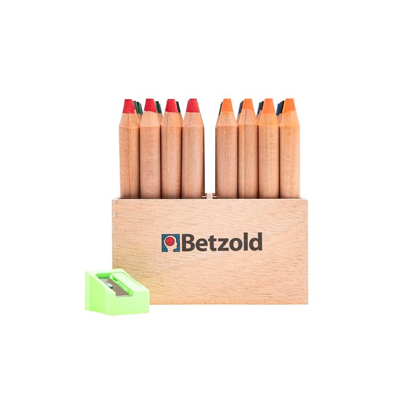 Betzold - Colouring Pencils, 48 Pieces in Wooden Stand, with