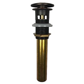 SinkSense 1.5" Pop-up Sink Drain in Aged Copper – With Overflow