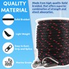Premium Anchor Rope 50 ft x 3/8 inch, Solid Braid