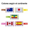Juego De Memoria Carta Banderas Del Mundo 50 Pares De