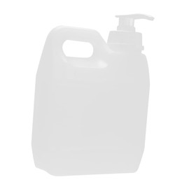 FRCOLOR 2Pcs Translucent Pump Dispenser Bottles for Liquid Cosmetics Chemical Storage Container with Easy Press Mechanism for Soap Lotion and