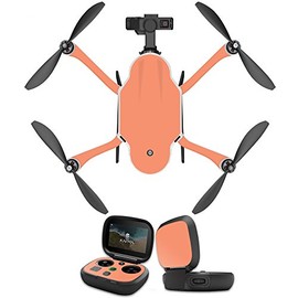 MightySkins Skin Compatible With GoPro Karma Drone headphones wrap cover sticker skins Solid Peach