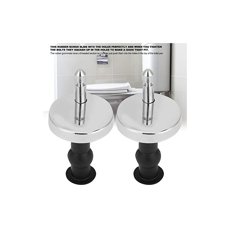 Tornillos para asiento de inodoro Bisagras Perno Tuercas superiores de
