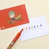 Monami [Monami] TinyTAN Oil-based Marker_7-piece_Postcard Set (Dynamite)
