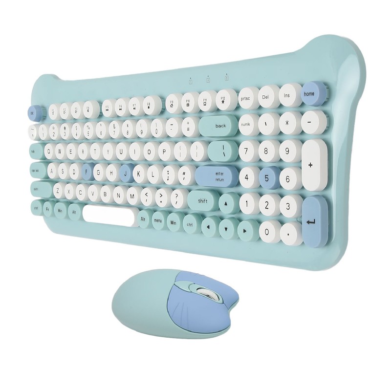 Wireless Keyboard and Mouse 2.4Ghz Connection Cute Keyboard Mouse Set