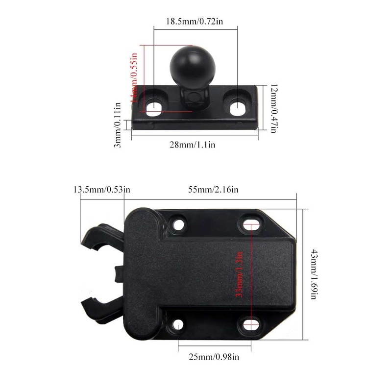 LanYing Pack of 8 Door Latch with Touch Release Push