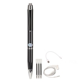 Digital Voice Recorder Portable Pen Voice to Text Noise Reduction Voice Activated Recorder Pen for Lecture Meeting Class Neutral English, Black 16GB