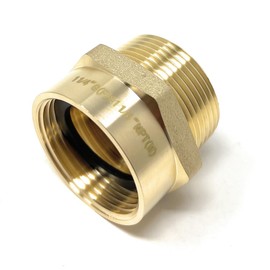 G Thread (Metric BSPP) Female to NPT Thread Male Pipe Fitting Adapter - Lead-Free (1 1/4" x 1 1/4" (1 Piece))