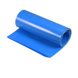 Length 9.9ft Blue Color PVC Heat Shrink Wrap Tube of Width 100mm(3.93in) for 18650 21700 Battery Packs, DIY Power Projects