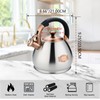 Tea Kettle Stovetop Whistling Kettle Teapot, 3Quart Tea Pot Stainless