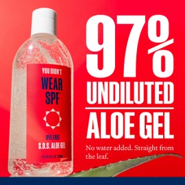 WearSPF S.O.S Aloe Gel with 97% undiluted aloe gel for soothing and hydrating skin post-sun or post-shave (1)