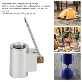 BORDSTRACT Gas Refill Adapter, Outdoor Camping Propane Tank, Gear Inflation Port, Gas Tank Shift Valve, for Outdoor Camping, Gas Stove for Gas Bottle Hiking