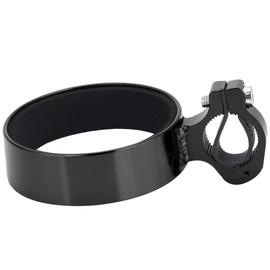 Handlebar Cup Holder, Handlebar Mount Coffee Drinks Beverage Cup Holder Bracket Black with Multi Way Mount for Commuters and Road (Black)