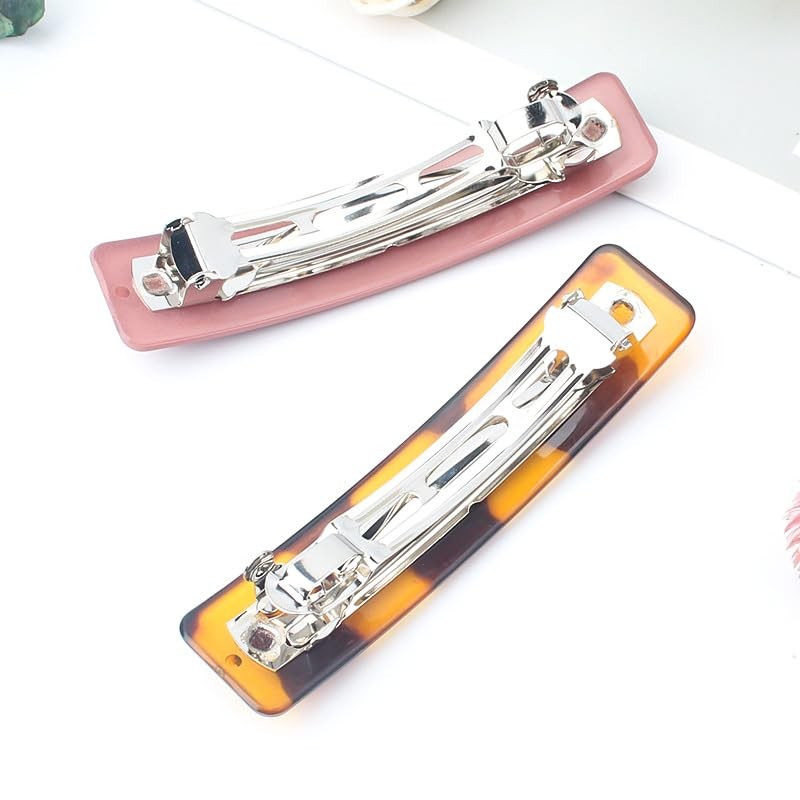 Nakanoya AMBT50 Barrette, 2.4 inches (60 mm), Plastic, Resin, Hair