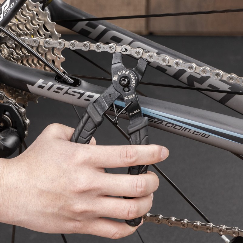 BIKEHAND Bike Bicycle Chain Wear Checker, Quick Master Link Pliers