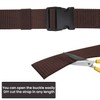 Trimming Shop Nylon Webbing Military-Style Belt, 1.5" Canvas Belt with