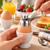 Stainless Steel Egg Topper for Soft-Boiled Eggs – Manual Eggshell
