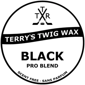 Terry's Twig Wax - PRO Blend Scent Free Hockey Stick Wax - for Hockey Blade Tape, Increased Puck Control, Stick Tricks Michigan, Water Resistant (Black)
