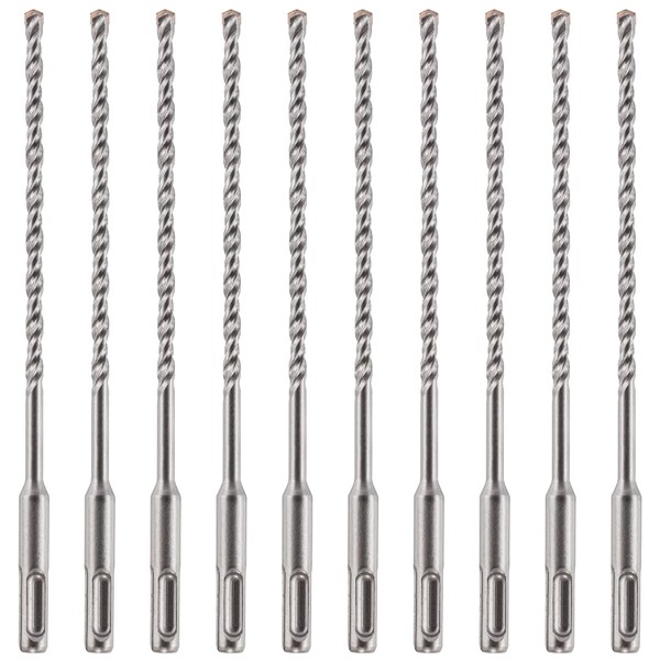 10 Pack Of - 6.5mm x 210mm Long SDS Plus
