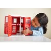 Green Toys Fire Station Playset - 8 Piece Pretend Play,
