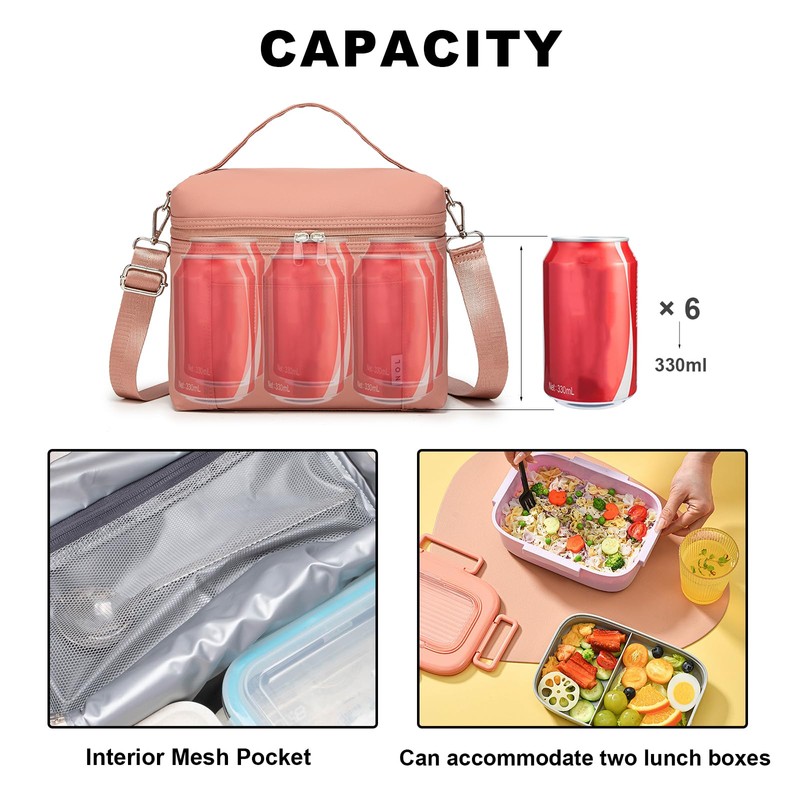 NOL Natural Organic Lifestyle Insulated Lunch Bags for Women Cooler