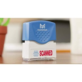 MasterMark Premium - Sello de oficina pretintado de 2 colores (escaneado)