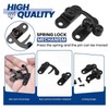 ZIUZI Small Hasp Latches Antique Black Clasp Swing Arm Latch