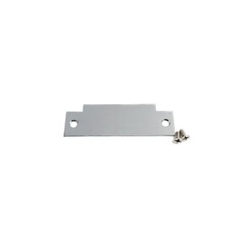 T-Strike Blank Filler Plate | Dummy ANSI Strike | 4-7/8" x 1-1/4" Steel Cover | Door Jamb Hinge Filler Plate | Brushed Chrome