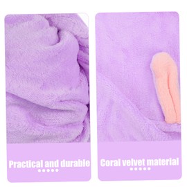 FOMIYES 4pcs Hair Towel Set Ultra Absorbent Comfortable Hair Wrap Ideal for Girls Women Fast Drying Fashion Travel Friendly