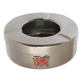 Red Welsh Dragon Ashtray Round Windproof With FREE ENGRAVING Gift 491