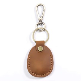 Kaaipee Genuine Leather Key Chain Can Store Coin Coin Stylish Key Ring Coin Case, brown (light brown)