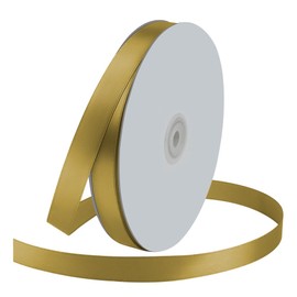 Cinta de satén de poliéster de una cara de 5/8 pulgadas de ancho x 100 yardas, cinta de satén para manualidades, regalo, lazos para el cabello, decoración de bodas, fabricación de lazos y otros