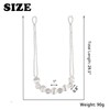 BEL AVENIR Crystal Curtain Tiebacks, Beaded Handmade Curtain with 2