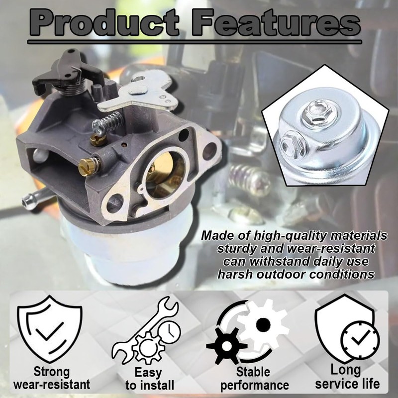 Qiuwanzia GCV160 GCV135 Carburetor Kit for Honda GCV160A GCV160LA GCV160LE
