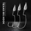 OJY&DOIIIY Weighted Texas Rig Hooks, Weedless Swimbait Jig Heads for
