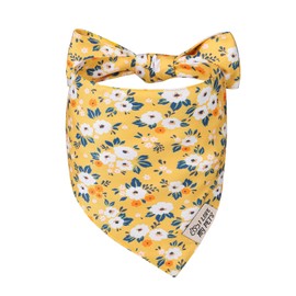 SCENEREAL Summer Floral Dog Bandana, Double Side Dog Scarf for Small Medium Large Dogs Cats Puppy,Holiday Bandanas for Dogs Boys Girls, Premium & Soft Fabric Pet Accessories for Birthday Party Days